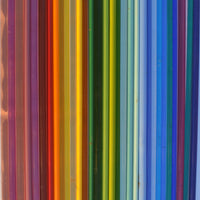 Baguettes de verre de Murano arc en ciel de couleur