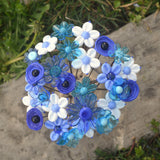 Bouquet Bleu Ciel en verre de Murano - taille mid