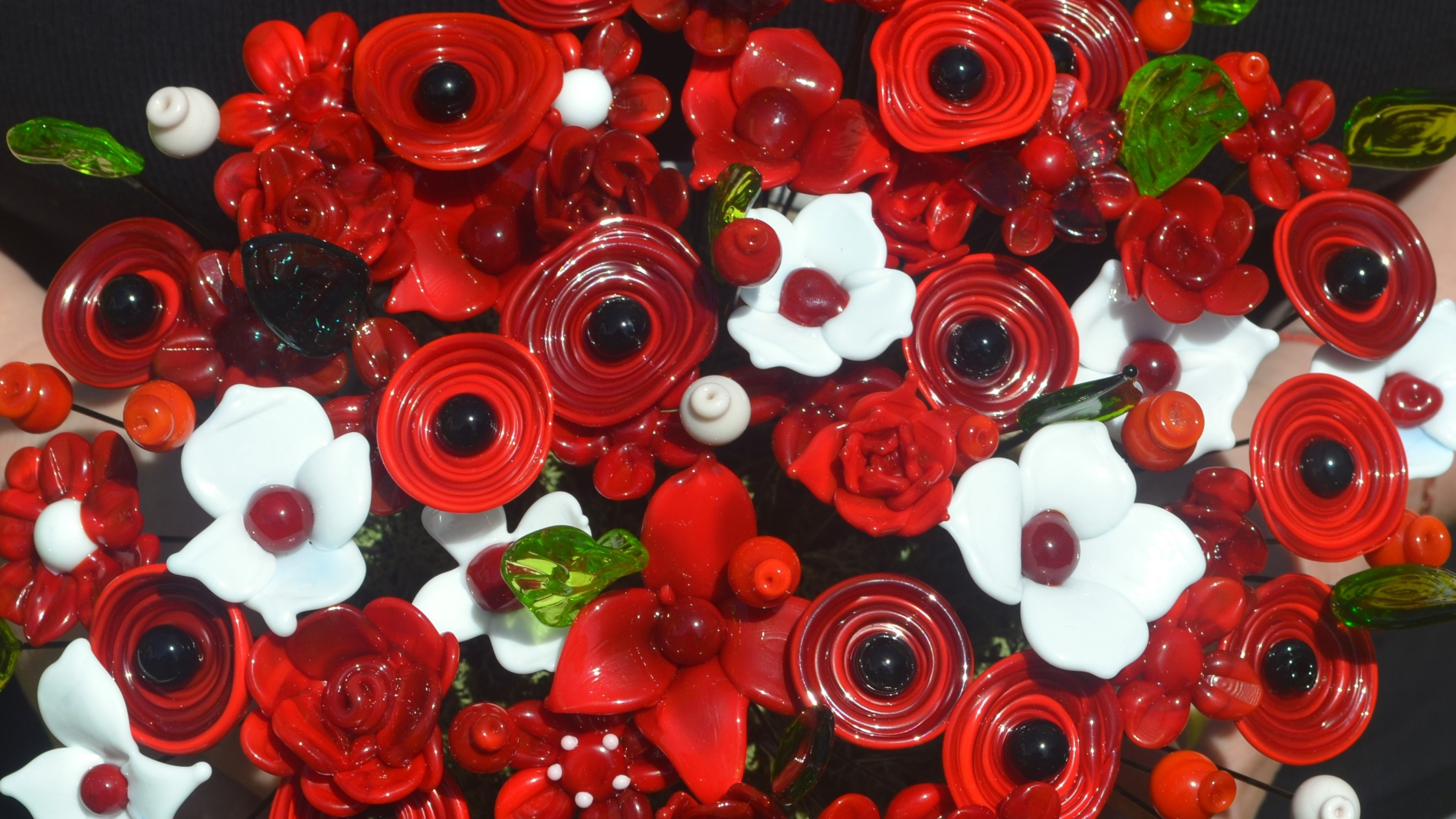 Fleur Basque Fleurs en verre fabriquées à la main au Pays basque