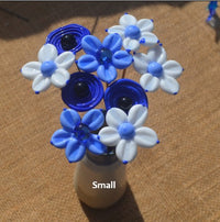 Bouquet Bleu Ciel en verre de Murano - taille small